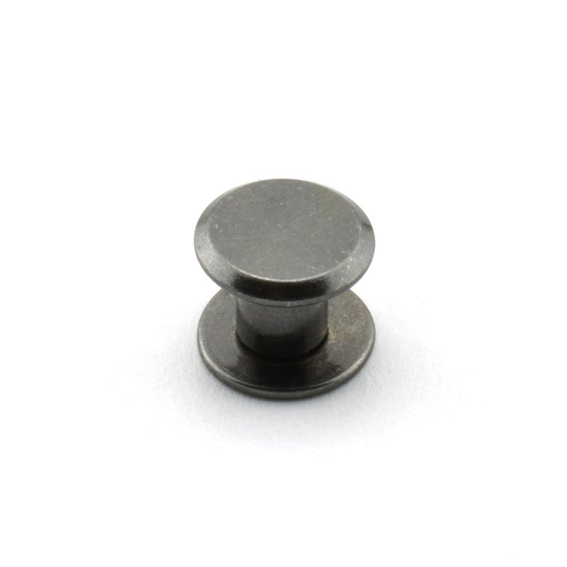 LQ Industrial 120pcs Chicago Screw Slotted Philip Head Binding Screws Rivet Book Binding DIY Leather Craft Assembly Bolt 5x6mm Black - Image 3